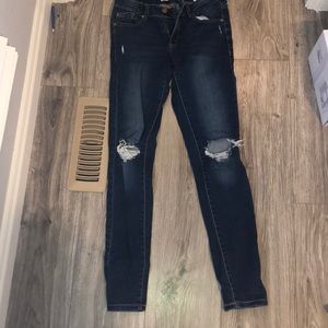 lightly worn garage jeans